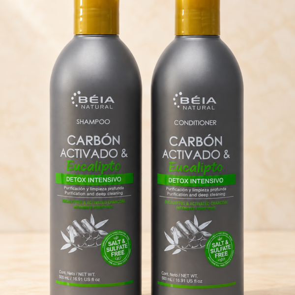 Shampoo y Acondicionador de Carbón Activado